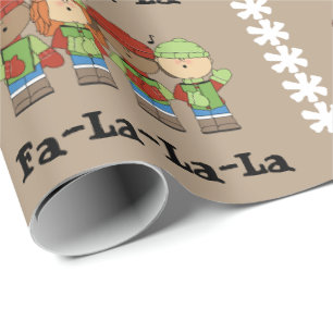Papel De Regalo Fa-La-La-La