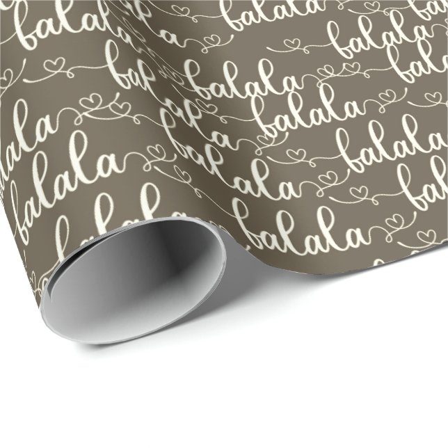 Papel De Regalo Fa La La Wrapping Paper (Esquina del rollo)