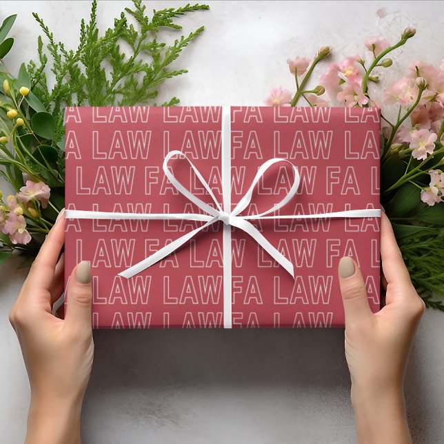 Papel De Regalo Fa Law Law Funny Lawyer Joke Christmas (Subido por el creador)