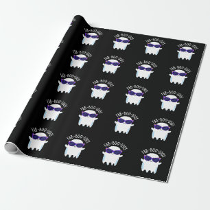 Papel De Regalo Fab-Boo-Lous Gracioso Fantasma Pun Dark BG