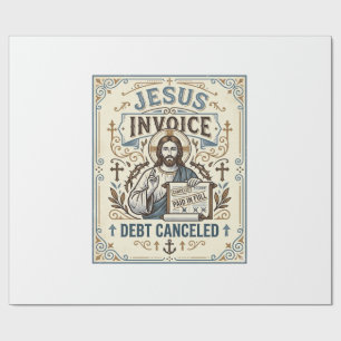 Papel De Regalo Factura de Jesús Deuda Cancelada Factura de Jesús