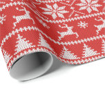 Papel De Regalo Fair Isle Christmas<br><div class="desc">Merry and warm Christmas!!</div>