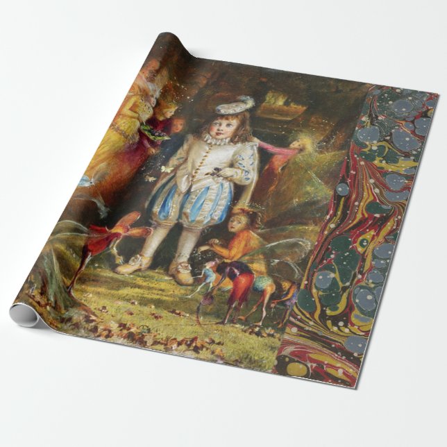 Papel De Regalo FAIRYLAND - Principito entre las hadas de la mader (Desenrollado)