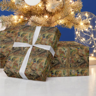 Papel De Regalo Faisán Forever . Arte de acuarela
