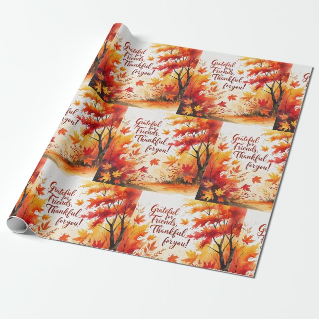 Papel De Regalo Fall friendly (Desenrollado)