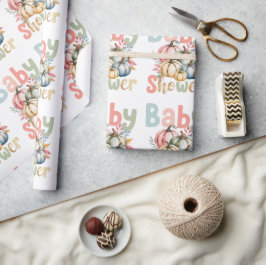 Papel De Regalo Fall Pumpkin Baby Shower
