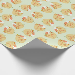 Papel De Regalo Fall Pumpkin Baby Shower Gracias