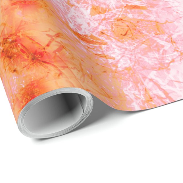 Papel De Regalo Falsa pele de salmão, com partes clareadas (Esquina del rollo)