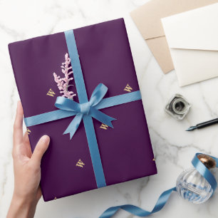 Papel De Regalo Falsas iniciales personalizadas del monograma del