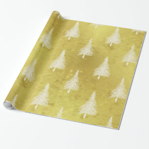 Papel De Regalo Falso árbol de pino del día de fiesta del Reliev