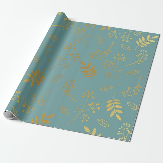 Papel De Regalo Falso azul de la pizarra del Relieve metalizado (Desenrollado)