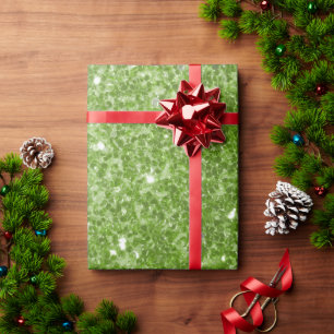 Papel De Regalo Falso brillo verde claro verde vegetación