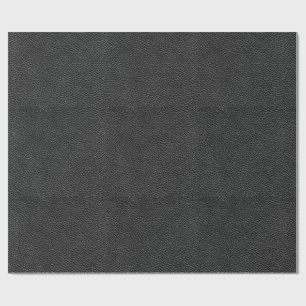Papel De Regalo Falso cuero negro