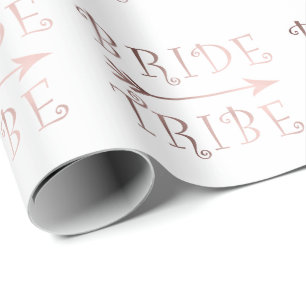 Papel De Regalo falso diseño color de rosa elegante de la tribu de