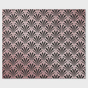 Papel De Regalo Falso Relieve metalizado dorado color de rosa en