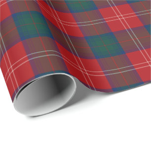 Papel De Regalo Familia Chisholm Tartán Red Scottish Plaid