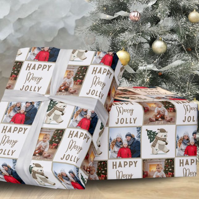 Papel De Regalo Familia de osos polar Merry Jolly 2 Navidades de f (Subido por el creador)