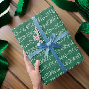 Papel De Regalo Familia de Personalizados de patrones de Navidades