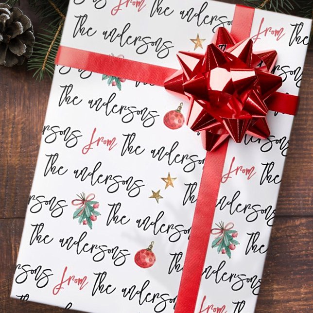 Papel De Regalo Familia de Personalizados de patrones de Navidades (Subido por el creador)