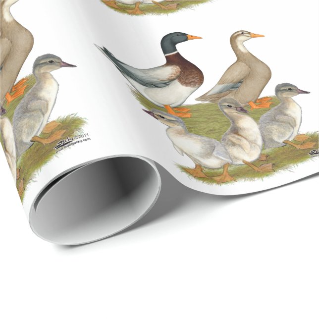 Papel De Regalo Familia Sajonia Duck (Esquina del rollo)