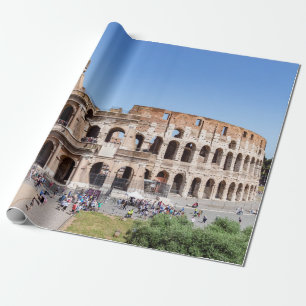 Papel De Regalo Famoso Coliseo de Roma, Italia