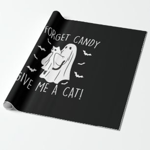 Papel De Regalo Famoso Gato Halloween Fantasma Olvidar Candy Darme