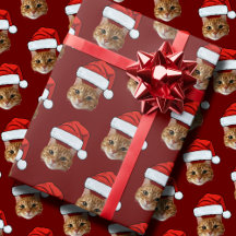 Famoso Personalizado Face Cat Photo Santa Hat Navi