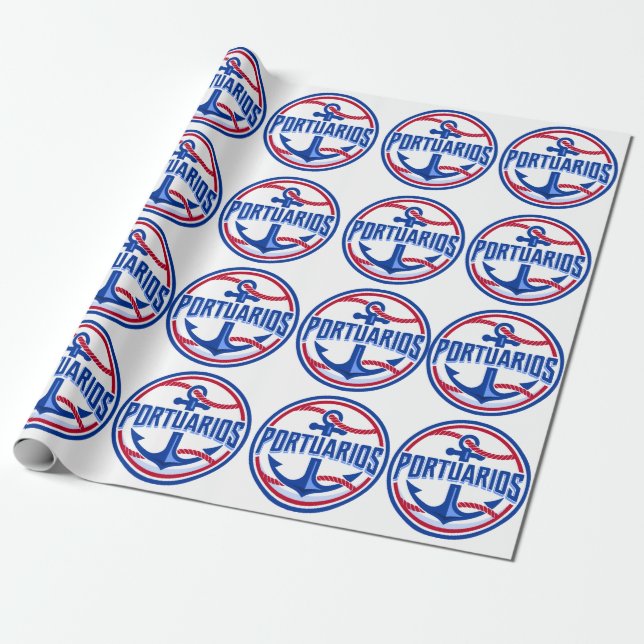 Papel De Regalo  Fan articulo Beisbol Cuba Portuarios. (Desenrollado)