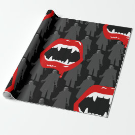 Papel De Regalo fanáticos de vampiros negros nosferatu espeluznant