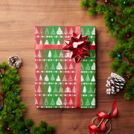 Papel De Regalo Fancy Christmas Tree