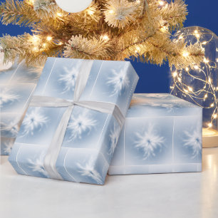 Papel De Regalo Fancy White Fractal Snowflakes