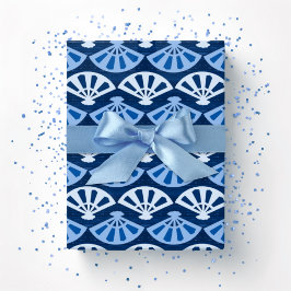 Papel De Regalo Fanfarria en Índigo Azul