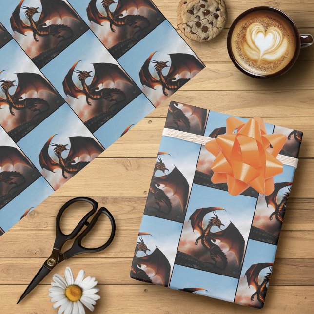 Papel De Regalo Fantasía de Amber Dragon (Subido por el creador)