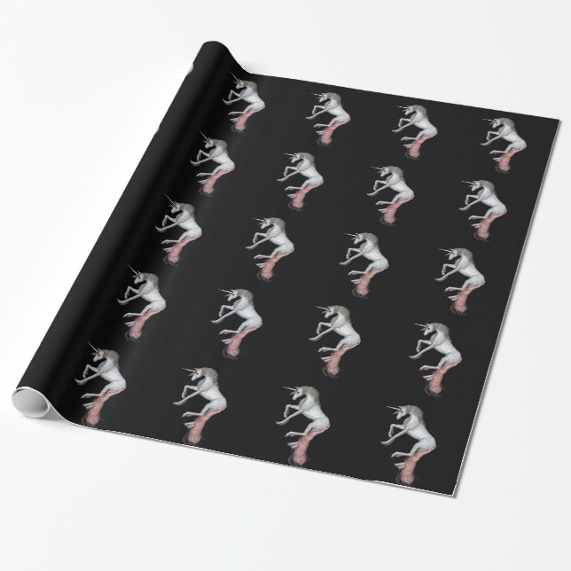 Papel De Regalo Fantasía del unicornio (Desenrollado)
