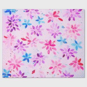 Papel De Regalo Fantasía floral de piedras preciosas en mosaico