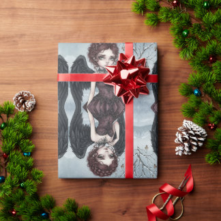 Papel De Regalo Fantasía gótica de hadas sentimiento estacional
