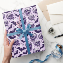 Papel De Regalo Fantasía Gótica de Púrpura Suave