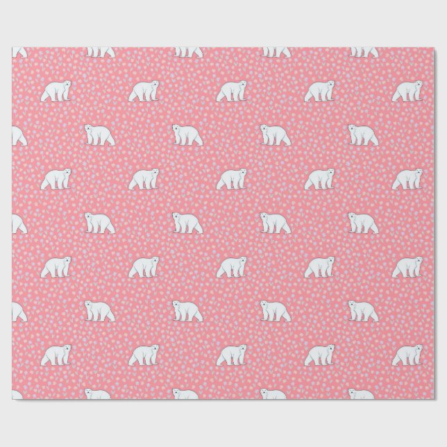 Papel De Regalo Fantasía Polar  (Superficie plana)