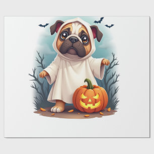 Papel De Regalo Fantasma Bulldog Boo
