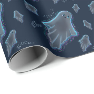 Papel De Regalo Fantasma Cute KiniArt