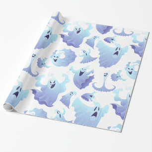 Papel De Regalo Fantasma de Halloween