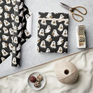 Papel De Regalo Fantasma de Halloween