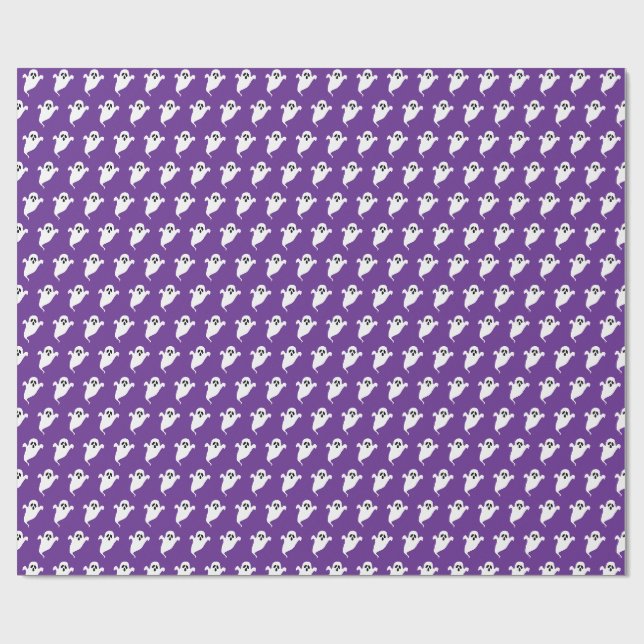 Papel De Regalo Fantasma de Halloween (Superficie plana)