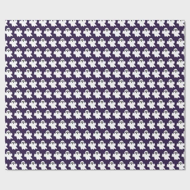 Papel De Regalo Fantasma de Halloween (Superficie plana)