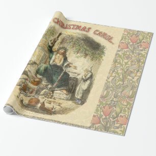 Papel De Regalo Fantasma de la Navidad Presente Scrooge