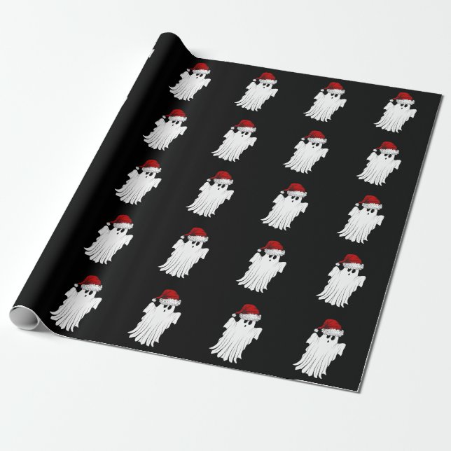 Papel De Regalo Fantasma de Navidades pequeños (Desenrollado)