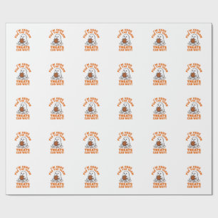 Papel De Regalo Fantasma Divertido de Tejido Diseño de Grabado Ant