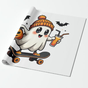 Papel De Regalo Fantasma Halloween Skopkin Spice Fall