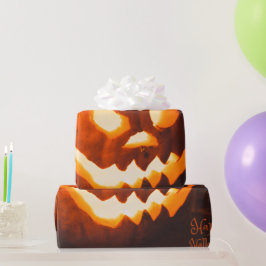 Papel De Regalo Fantasma Lindo y Espeluznante de Halloween