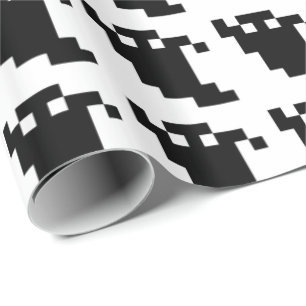 Papel De Regalo Fantasma Sombra de 8 Bits Pixel